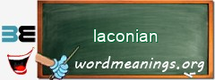 WordMeaning blackboard for laconian